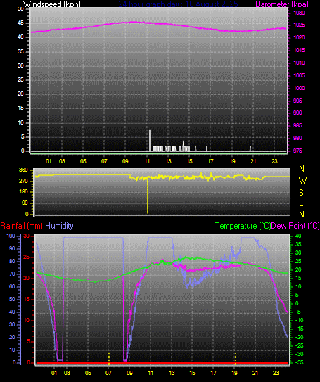 24 Hour Graph for Day 10