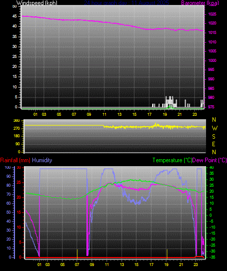 24 Hour Graph for Day 11