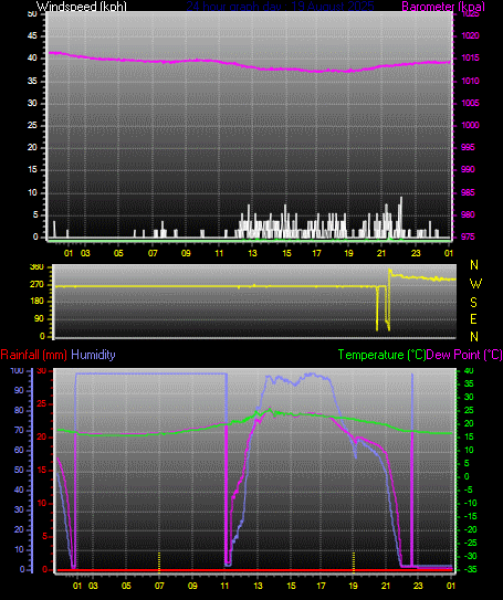 24 Hour Graph for Day 19