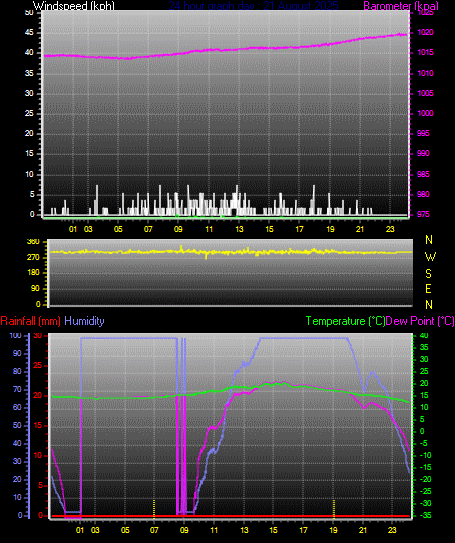 24 Hour Graph for Day 21