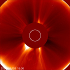 Latest LASCO C2 image of the Sun