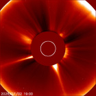Latest LASCO C2 image of the Sun