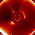 Latest LASCO C2 image of the Sun