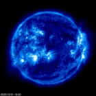 Click for time-lapse image of the sun
