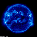 Click for time-lapse image of the sun