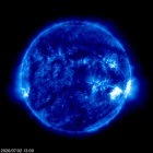 Click for time-lapse image of the sun