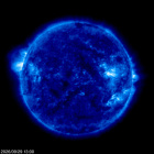 Click for time-lapse image of the sun